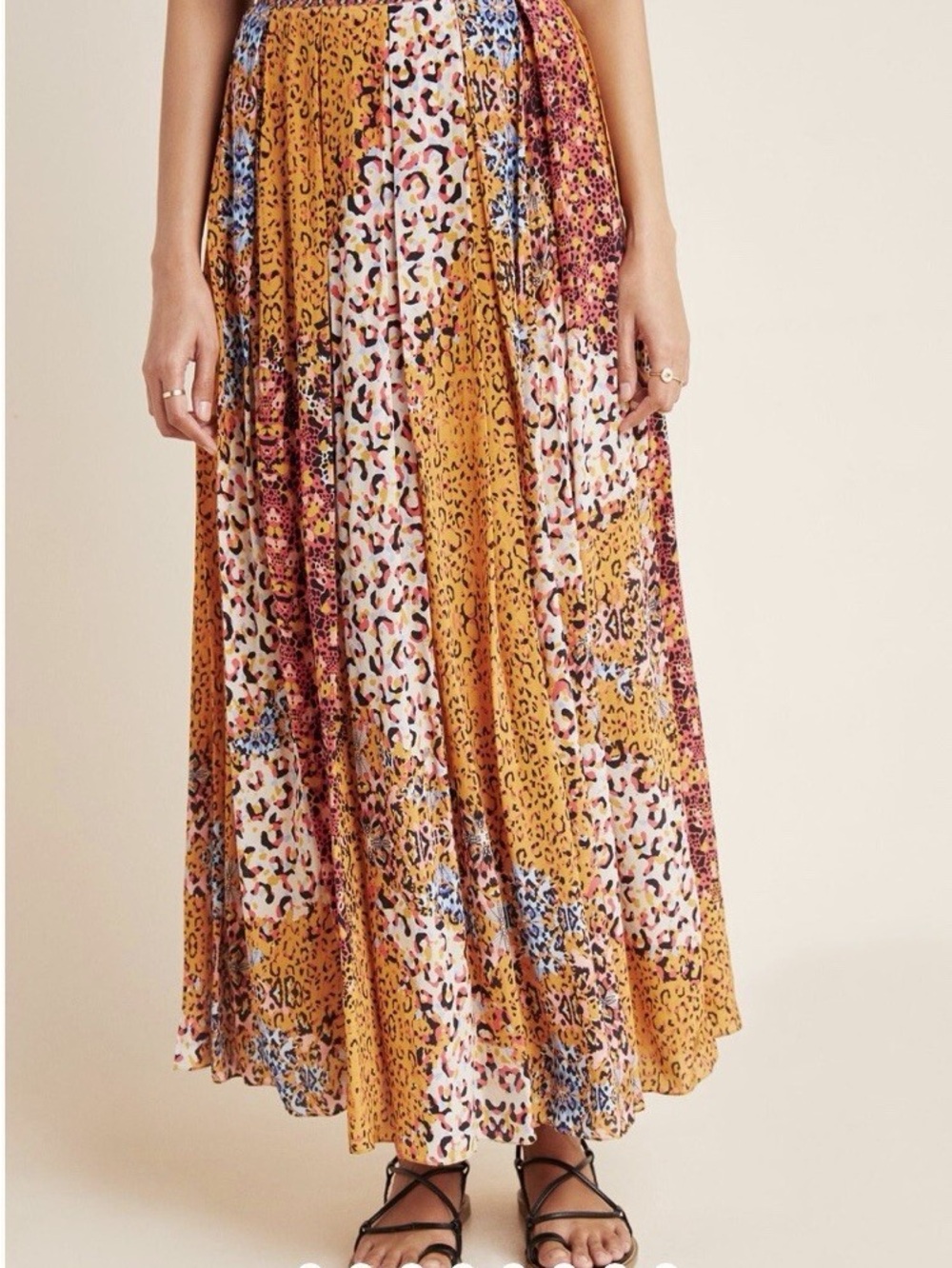 Bhanuni by Jyoti Panthera Pleated Maxi Skirt